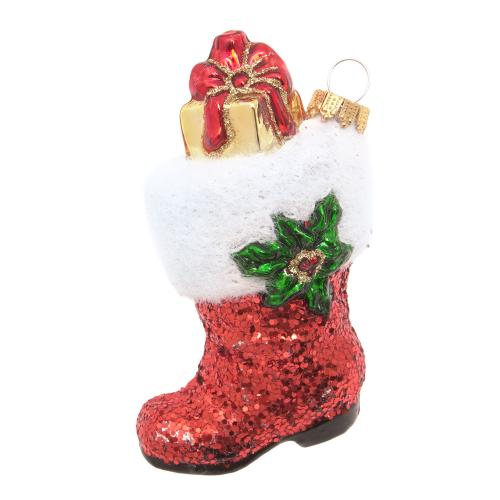 Santa's Stiefel, Rot, 9cm